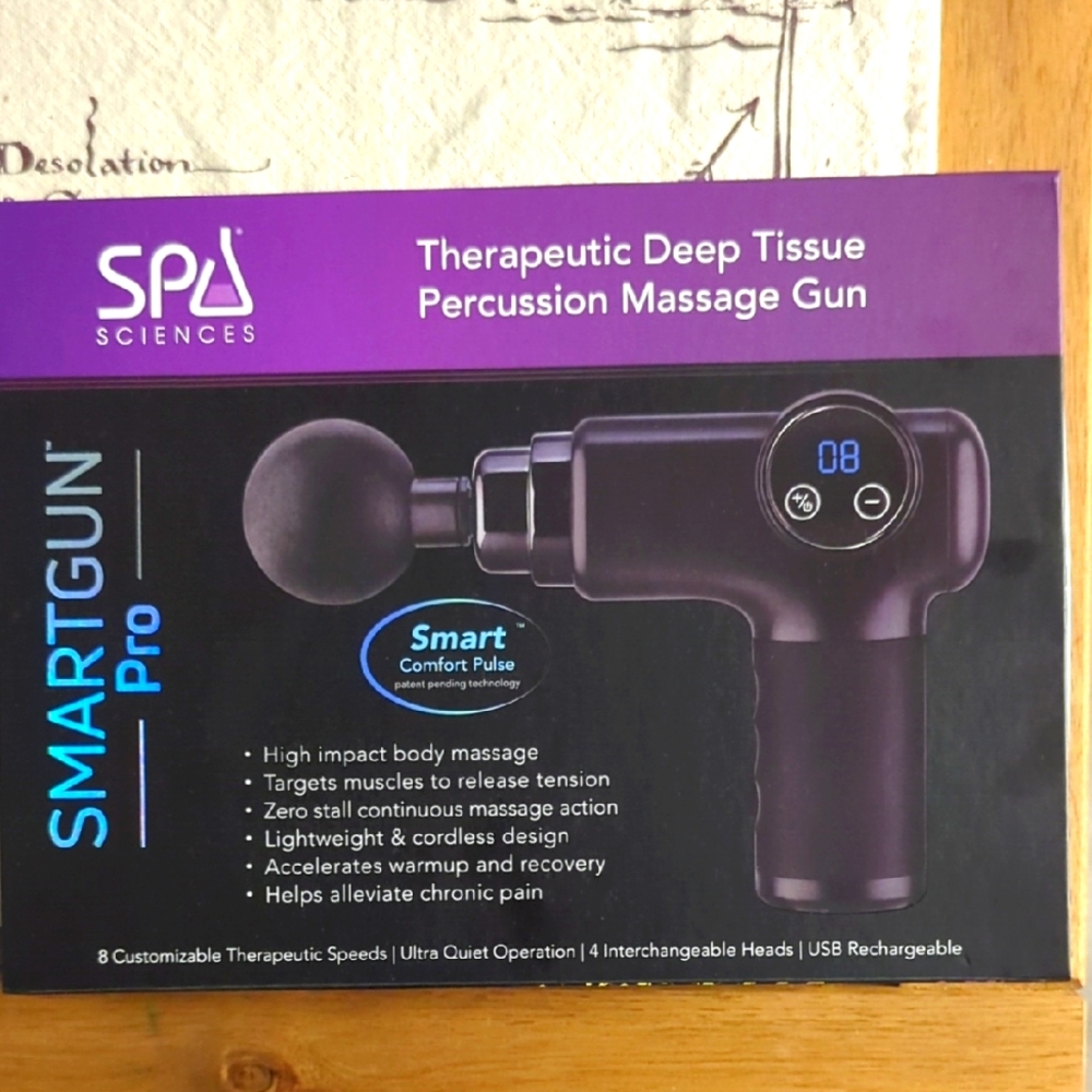 SPA Sciences Black Percussion Massage Gun